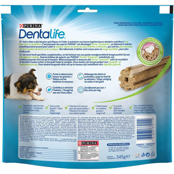 Visuel 1 du produit Snack à mâcher Dentalife Medium pour chien de taille moyenne 345 g