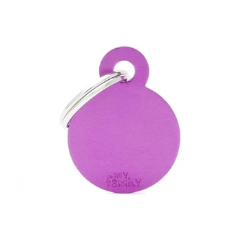 Visuel 1 du produit Médaille en aluminium violet MyFamily Basic petit cercle