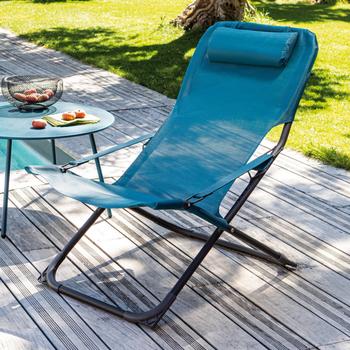 Visuel 1 du produit Fauteuil relax bleue 127 x 61 x 28,5 cm