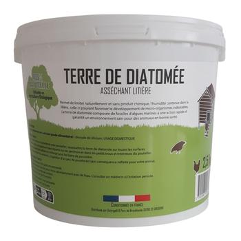 Visuel 1 du produit Terre de diatomée pour poulailler asséchant litière Distrigalli - 2,5 kg