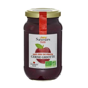 Visuel 1 du produit Préparation bio 100 % fruits cerise griotte Saveurs Attitudes - 310 g