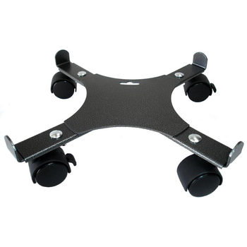 Visuel 1 du produit Support 4 roulettes extensible gris martelé 34 à 51 cm