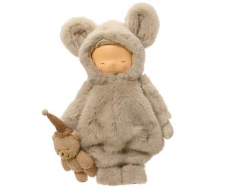 Visuel 1 du produit Poupée en costume d’ours Teddy en polyester crème - 23 x 13 x 36 cm