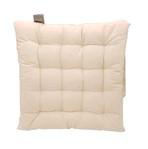 Visuel 1 du produit Galette de chaise en coton coloris beige Jekyll - 40 x 40 cm