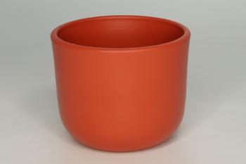 Visuel 1 du produit Cache-pot La Belle Verte coloris orange - Ø 13 x 13 cm