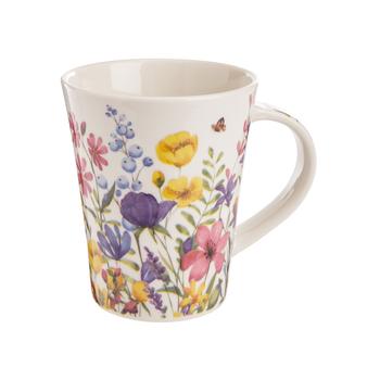 Visuel 1 du produit Coffret de 2 mugs 39 cl en porcelaine à fleurs multicolores Maia - Ø 9 x H 11 cm