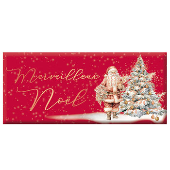 Visuel 1 du produit Mini tablette de chocolat au lait  « Merveilleux Noël » Art Grafik