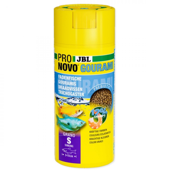 Visuel 1 du produit Nourriture pour gourami, granulés ProNovo, JBL - 115g, 250ml