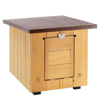 Visuel 1 du produit Niche en bois pin nordique coloris marron Baita 40 - 39 x 49,5 x 43 cm