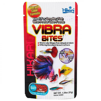 Visuel 1 du produit Aliment spécial pour poissons, riche en nutriments - HIKARI AQUARIUM Vibra Bites Baby - 37g