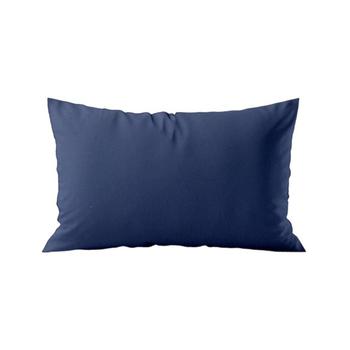 Visuel 1 du produit Coussin décoratif rectangulaire en coton coloris bleu encre Serge - 30 x 50 cm