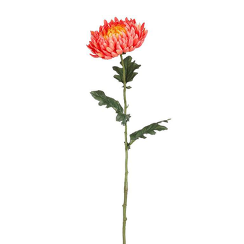 Visuel 1 du produit Tige de chrysanthème artificiel en plastique recyclé rose - 76 cm