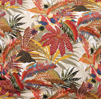 Visuel 1 du produit Coussin décoratif carré en coton coloris multicolore Papouasie - 45 x 45 cm