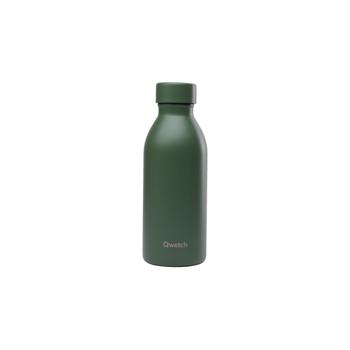 Visuel 1 du produit Bouteille isotherme en inox recyclé Qwetch Icon Matt kaki - 500 ml