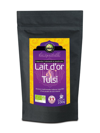 Visuel 1 du produit Mélange lait d'or au Tulsi bio équitable Ethnoscience - 100 g