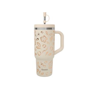 Visuel 1 du produit Travel cup isotherme en inox Qwetch Moani sable - 900 ml