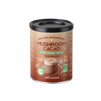 Visuel 1 du produit Boisson instantanée Mushroom cacao bio Lion’s mane Aromandise - 170 g