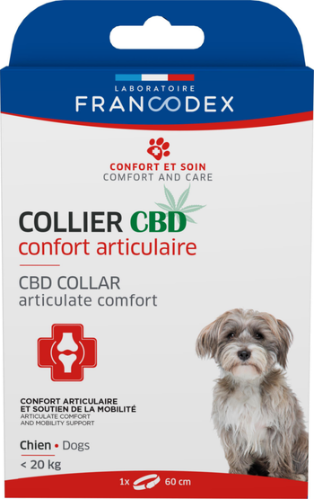 Visuel 1 du produit Collier confort articulaire pour chien au CBD Francodex - < 20 kg