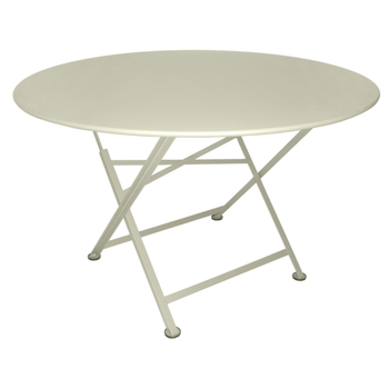 Visuel 1 du produit Table pliante Cargo coloris gris en acier Fermob - Ø 117 cm