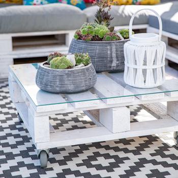 Visuel 1 du produit Tapis Kilimanjaro crème et noir