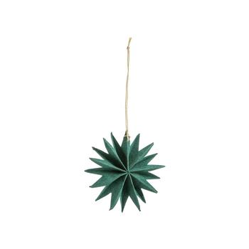 Visuel 1 du produit Suspension forme flocon en papier vert - Ø 10 cm