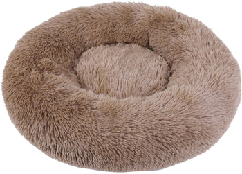 Visuel 1 du produit Corbeille ronde moelleuse pour chien coloris beige Wouapy - Ø 90 cm