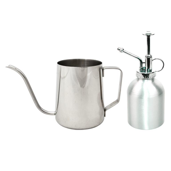 Visuel 1 du produit Coffret pulvérisateur et arrosoir inox pour l’arrosage d’intérieur - les 2 pièces