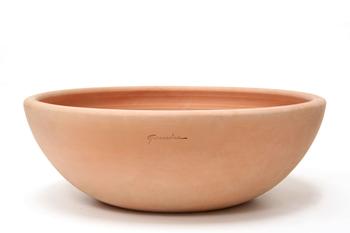 Visuel 1 du produit Coupe basse coloris rose en terre cuite - Ø 50 x 18 cm