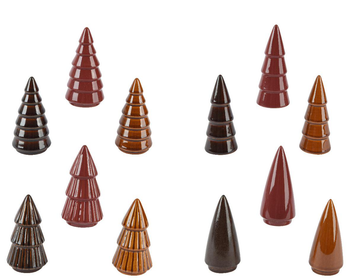 Visuel 1 du produit Sapin en porcelaine colorée - Ø 5 x H 10 cm