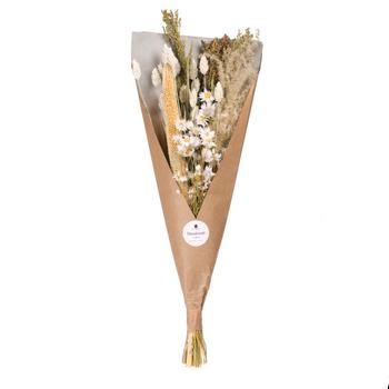 Visuel 1 du produit Bouquet de fleurs séchées mix blanc Field - 55 cm