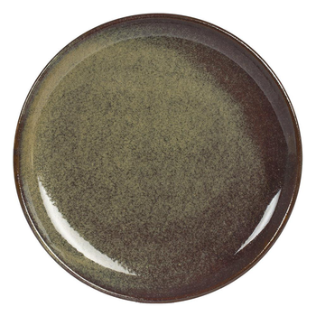 Visuel 1 du produit Assiette plate en grès vert Cilaos - Ø 27,5 cm