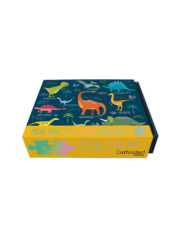 Visuel 1 du produit Mini puzzle des dinosaures Cartes d’art 50 pièces