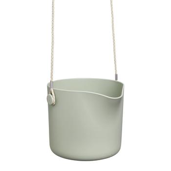 Visuel 1 du produit Cache-pot suspension b.for swing coloris vert en plastique injecté Elho -  Ø 18 x 17 cm