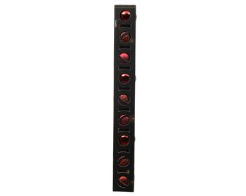 Visuel 1 du produit Boîte de 9 mini-boules de Noël en verre bordeaux - Ø 3 cm