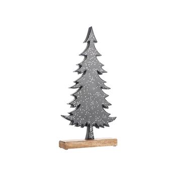 Visuel 1 du produit Grand sapin à poser en bois gris - 47 x 25 x 6 cm
