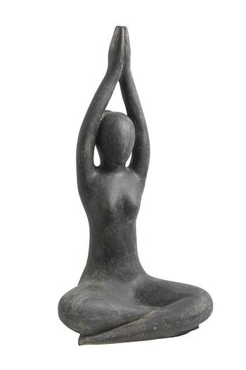 Visuel 1 du produit Décoration pour jardin aquatique coloris noir en pierre reconstituée figurine yoga SEDA Sukhasan Diving Hight - 125 cm