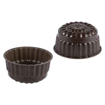 Visuel 1 du produit Moule à diplomate ou bavarois antiadhérent en métal - Ø 19 x H 9 cm