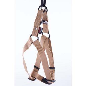 Visuel 1 du produit Harnais baudrier réglable beige pour chien - 4x90/110 cm