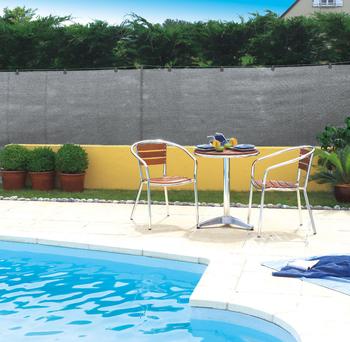 Visuel 1 du produit Brise-vue tissé coloris gris Nortène Recynet Plus - 10 m x H 100 cm