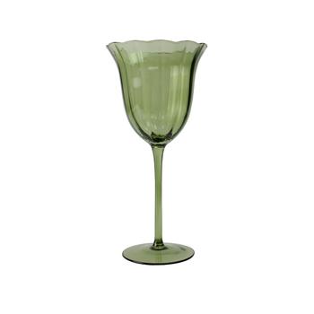 Visuel 1 du produit Ensemble de 4 verres à pied en verre vert Eden - 48,5 cl
