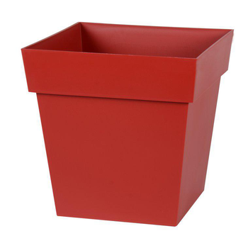 Visuel 1 du produit Pot carre Toscane Rouge rubis L32 x l32 x H32