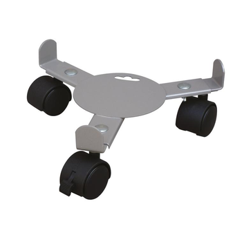 Visuel 1 du produit Support 3 roulettes extensible gris alu Extensible 27 à 37 cm