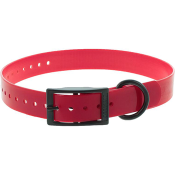 Visuel 1 du produit Collier pour chien en polyuréthane coloris rouge boucle double Canihunt Xtreme - 2,5 x 0,25 x 65 cm