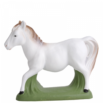 Visuel 1 du produit Animal de crèche de Noël cheval sauvage Santons Escoffier - 9,8 x 3,4 x 7,7 cm