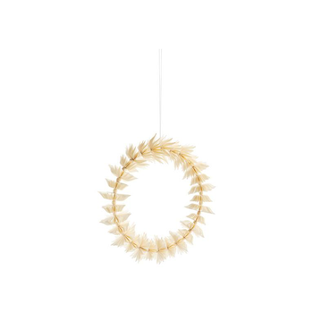 Visuel 1 du produit Couronne de Noël en papier plié beige - Ø 30 x H 8,75 cm