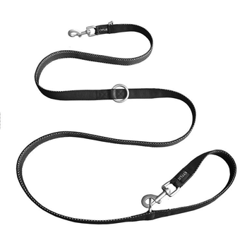 Visuel 1 du produit Laisse 3 points coloris noir Kyflie Momentum 2,2 m - L