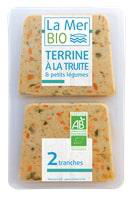 Visuel 1 du produit Terrine à la truite & petits légumes bio 2 tranches La Mer bio - 120 g