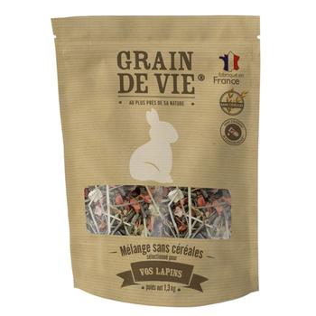 Visuel 1 du produit Mélange sans céréales pour lapins Grain de vie – 1,3 kg
