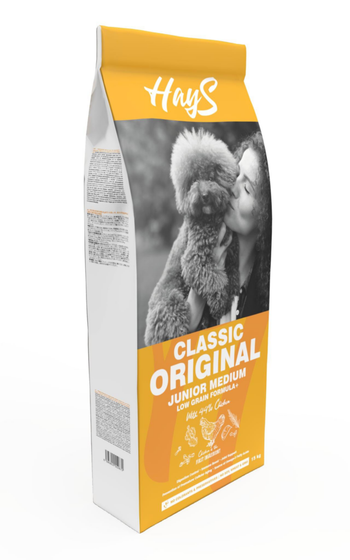 Visuel 1 du produit Croquette pour chiot de taille de taille moyenne au poulet Hays Classic - 15 kg