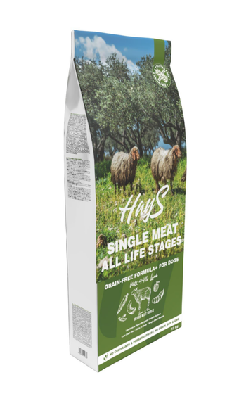 Visuel 1 du produit Croquette pour chien adulte mono-protéine d'agneau sans céréales Hays - 12 kg